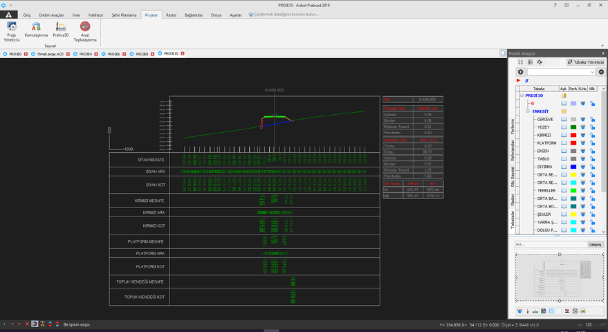Enkesit Çıktılama
